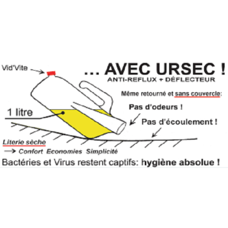 Urinal anti reflux Ursec homme2229