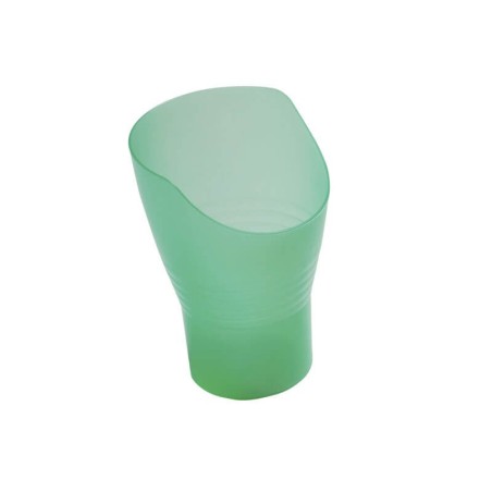 Verre ergonomique vert à découpe nasale3967