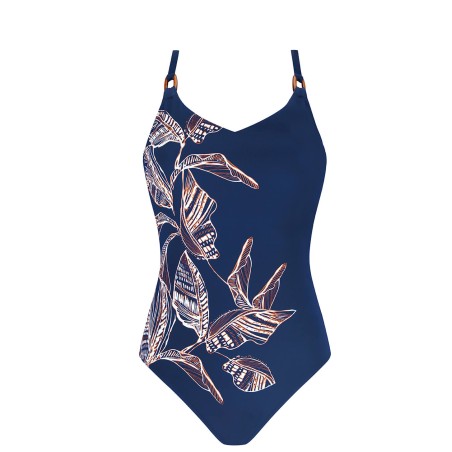 Maillot de bain Lanzarote 1 pièce-OP - bleu indigo/ambre4963