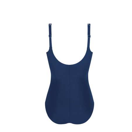 Maillot de bain Lanzarote encolure haute-HB- bleu indigo/ambre4970