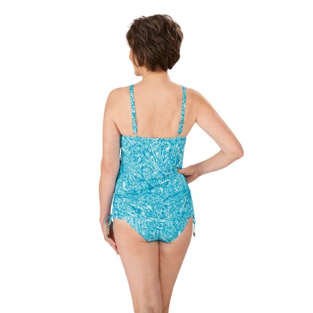 Ensemble maillot de bain Malibu - bleu ciel/blanc5028