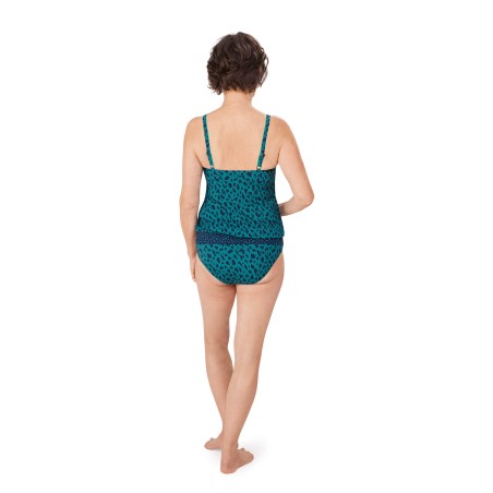 Ensemble maillot de bain Manila tankini- - bleu foncé/turquoise5097