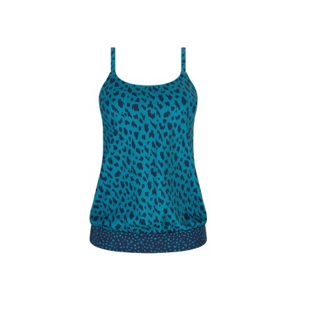 Ensemble maillot de bain Manila tankini- - bleu foncé/turquoise5099