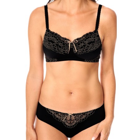 Soutien-gorge Alina sans armatures - noir sable5686