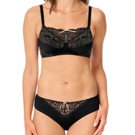 Soutien-gorge Alina sans armatures - noir sable5687