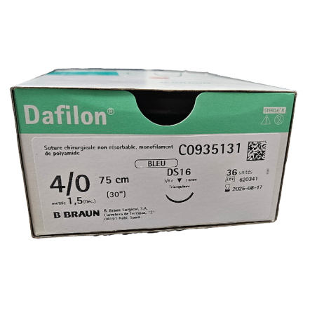 Fils à suture Dafilon (ex Flexocrin) 75cms DS165758