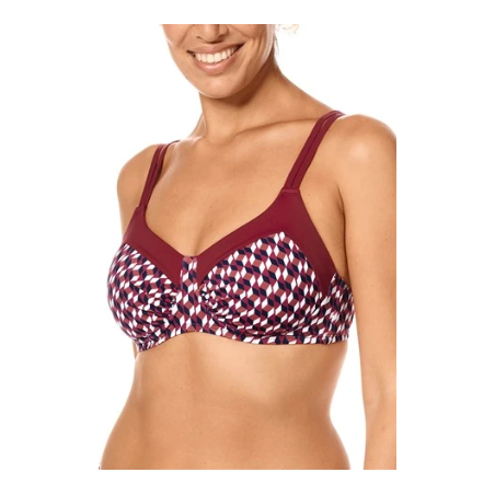 Maillot de bain Apulia - rouge bordeaux6093