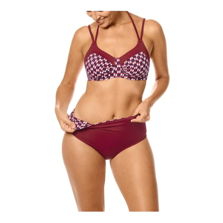 Maillot de bain Apulia - rouge bordeaux6094