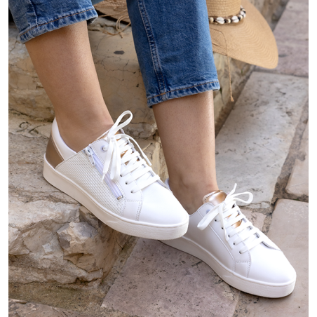 Chaussures CHUT THERA Blanc Dore Femme6449