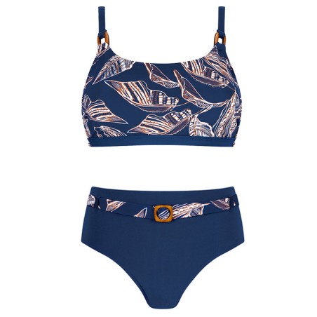 Maillot de bain Lanzarote 2 pièces-SB - bleu indigo/ambre6482