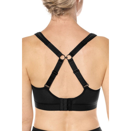 Brassière de sport Jolie sans armatures - Noir / Gris6640