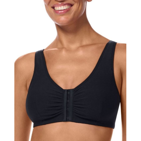 Soutien gorge Fleur sans armatures Noir6678